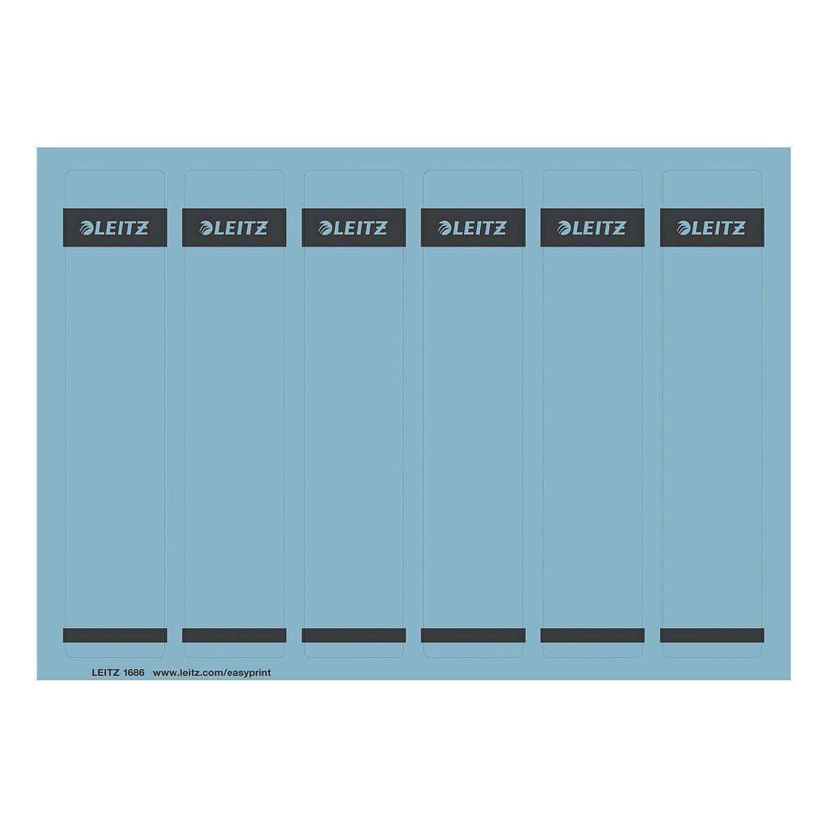 LEITZ Etiketten 1686, für Ordner, 150 Stück, kurz/schmal (39x192 mm), selbstklebend
