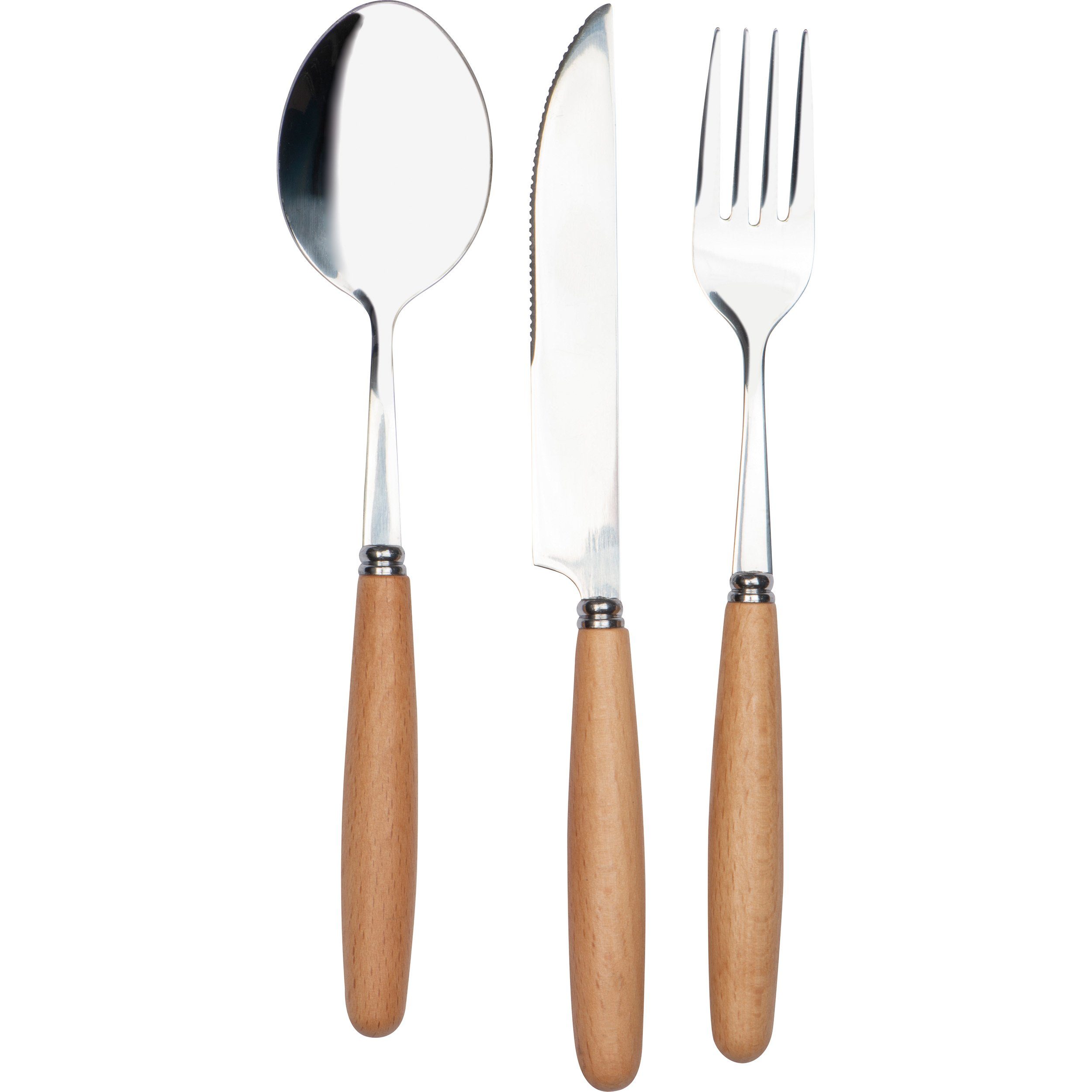 Macma Besteck-Set Besteckset in einem Baumwolltäschchen / Löffel, Gabel und Messer – Bild 3 von 5