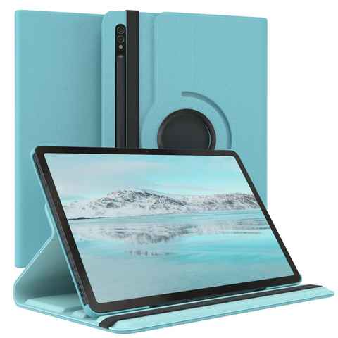 EAZY CASE Tablet-Hülle Rotation Case für Samsung Galaxy Tab S8 / Tab S7 11 Zoll, Schutzasche für Tablets Flipcase Hülle Kratzschutz Displayschutz Blau