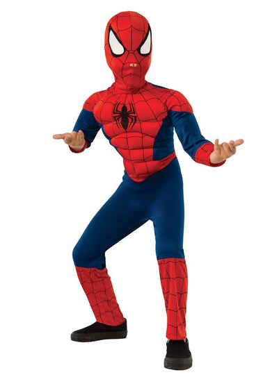 Rubie´s Kostüm Comic Spider-Man, Gepolstertes Marvel Superheldenkostüm im Comic-Stil