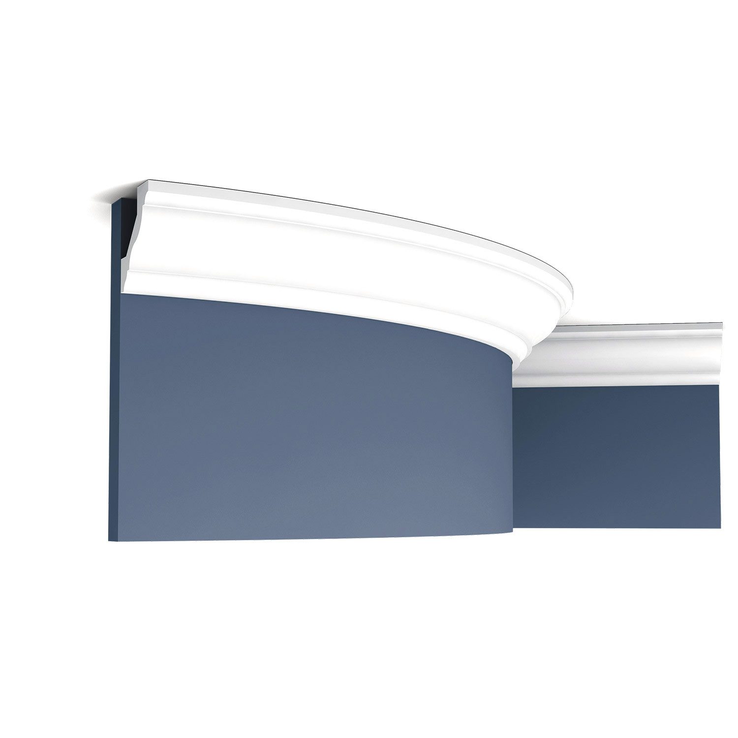 Orac Decor Flexprofil CX110F flexible Zierleiste Profilleiste Eckleiste weiß 2 m (Profilleiste, 1-St., Flexible Eckleiste, Stuckleiste, Zierleiste, 2 m), Profilleiste
