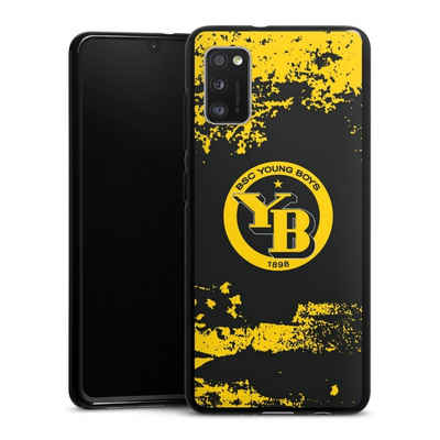DeinDesign Handyhülle BSC Young Boys Offizielles Lizenzprodukt Fanartikel BSC YB Grunge, Samsung Galaxy A41 Silikon Hülle Bumper Case Handy Schutzhülle