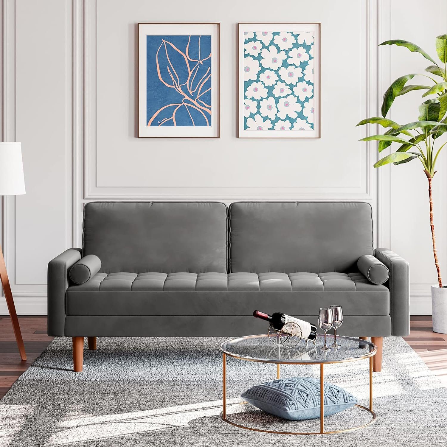 Vesgantti Sofa 2 Sitzer Sofa, Samt günstig online kaufen