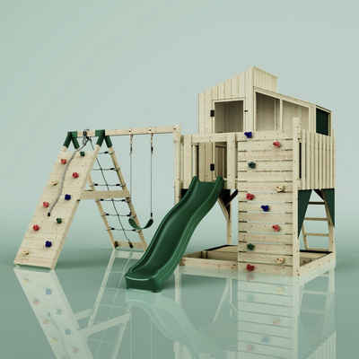PolarPlay Spielturm Julie, Smaragdgrün - Kinderschaukel Kinderschaukel