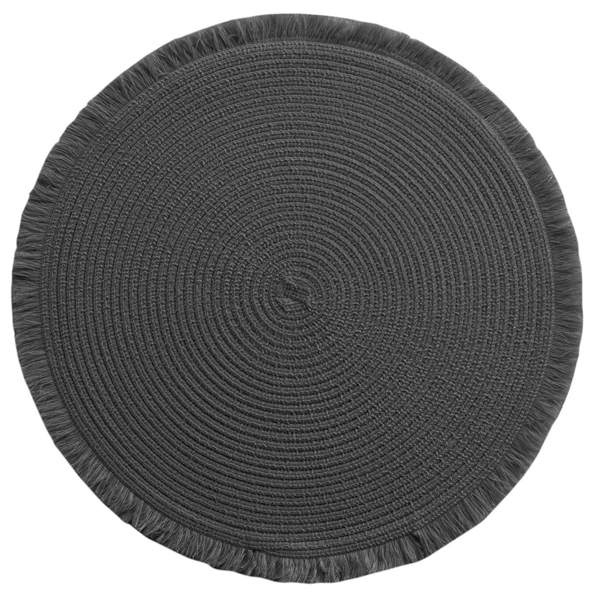 Macosa Home Platzset Tischdeko schwarz rund günstig online kaufen