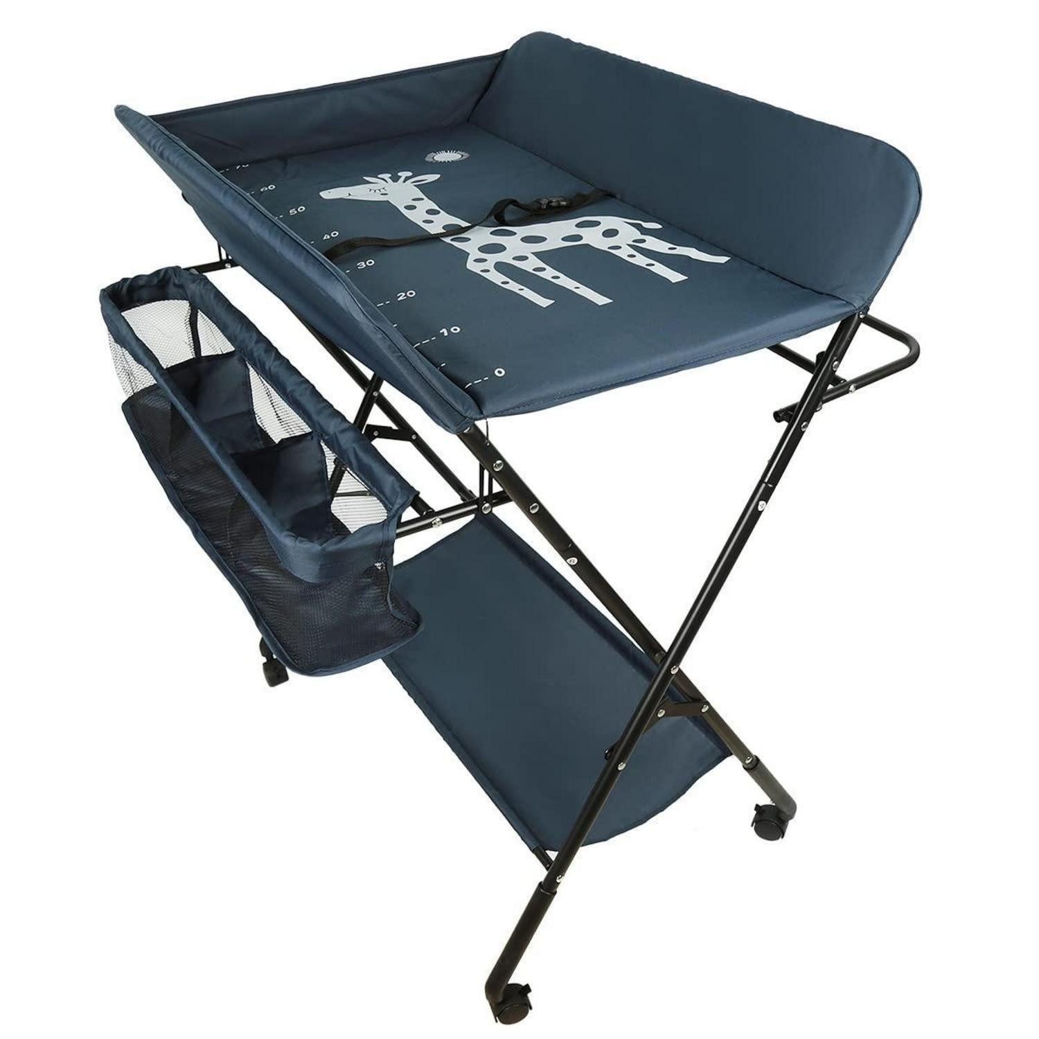 LuxusKollektion Wickelkommode Wickeltisch klappbar dunkelblau