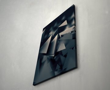Sinus Art Leinwandbild 3D Dreiecke  modern - Leinwandbild