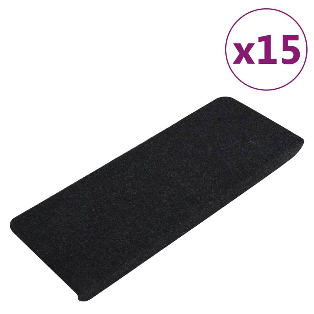 Stufenmatte 65 x 245 x 35 cm Stufenmatten Selbstklebend 15 Stk 65x28 cm Schwarz St