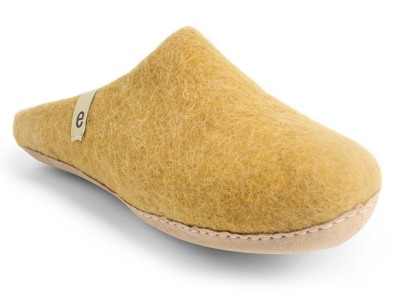 Egos Unisex Filzpantoffel mit Ledersohle Pantoffel Hausschuh