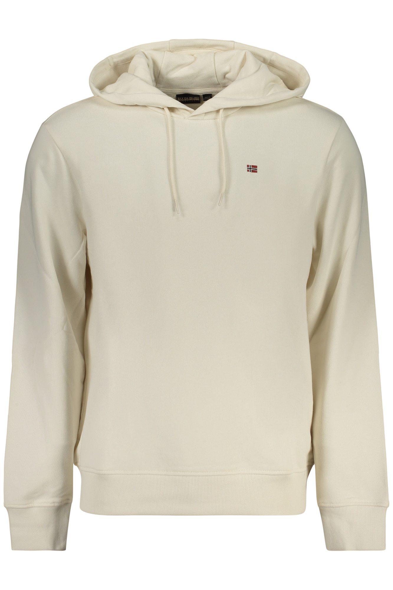 Napapijri Sweatshirt Weißes Herren-Sweatshirt: Langarm-Hoodie mit