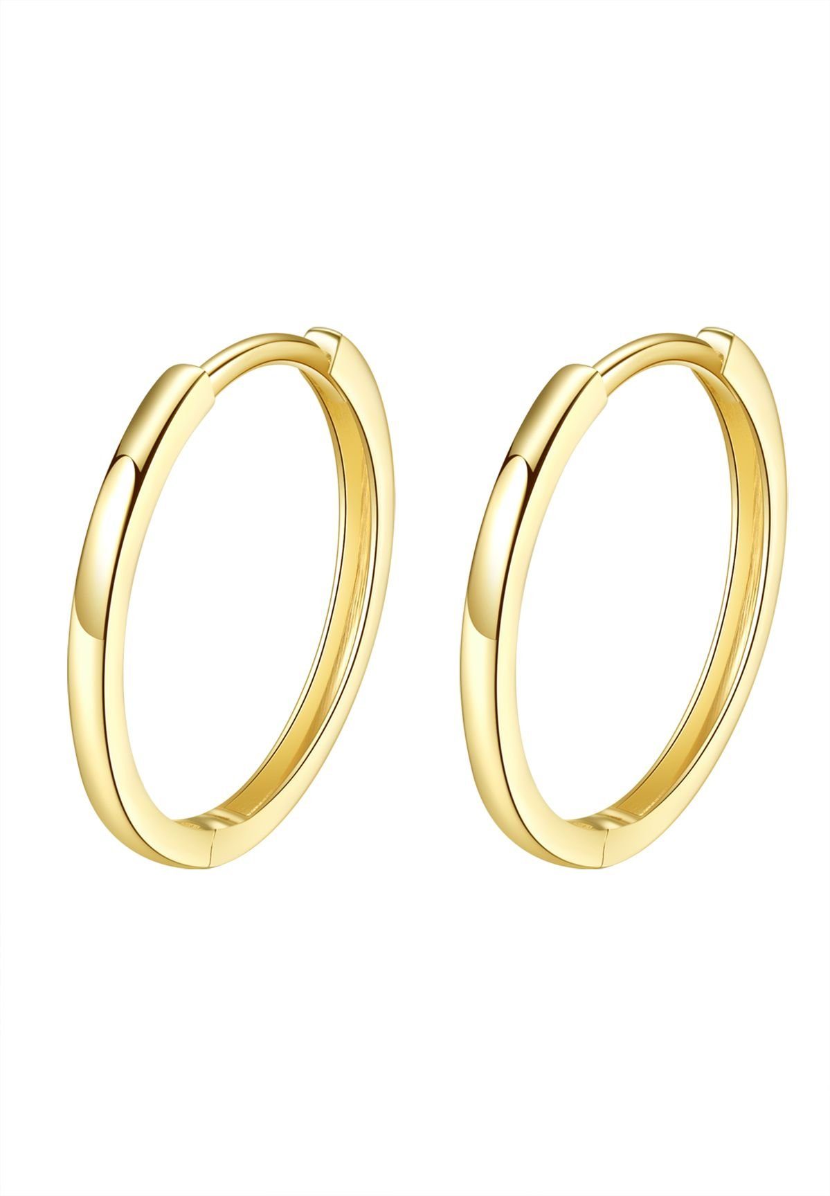 Dear Me Paar Creolen Ohrringe Gold 585 Damen Klein Mittel Groß, Gelbgold We günstig online kaufen