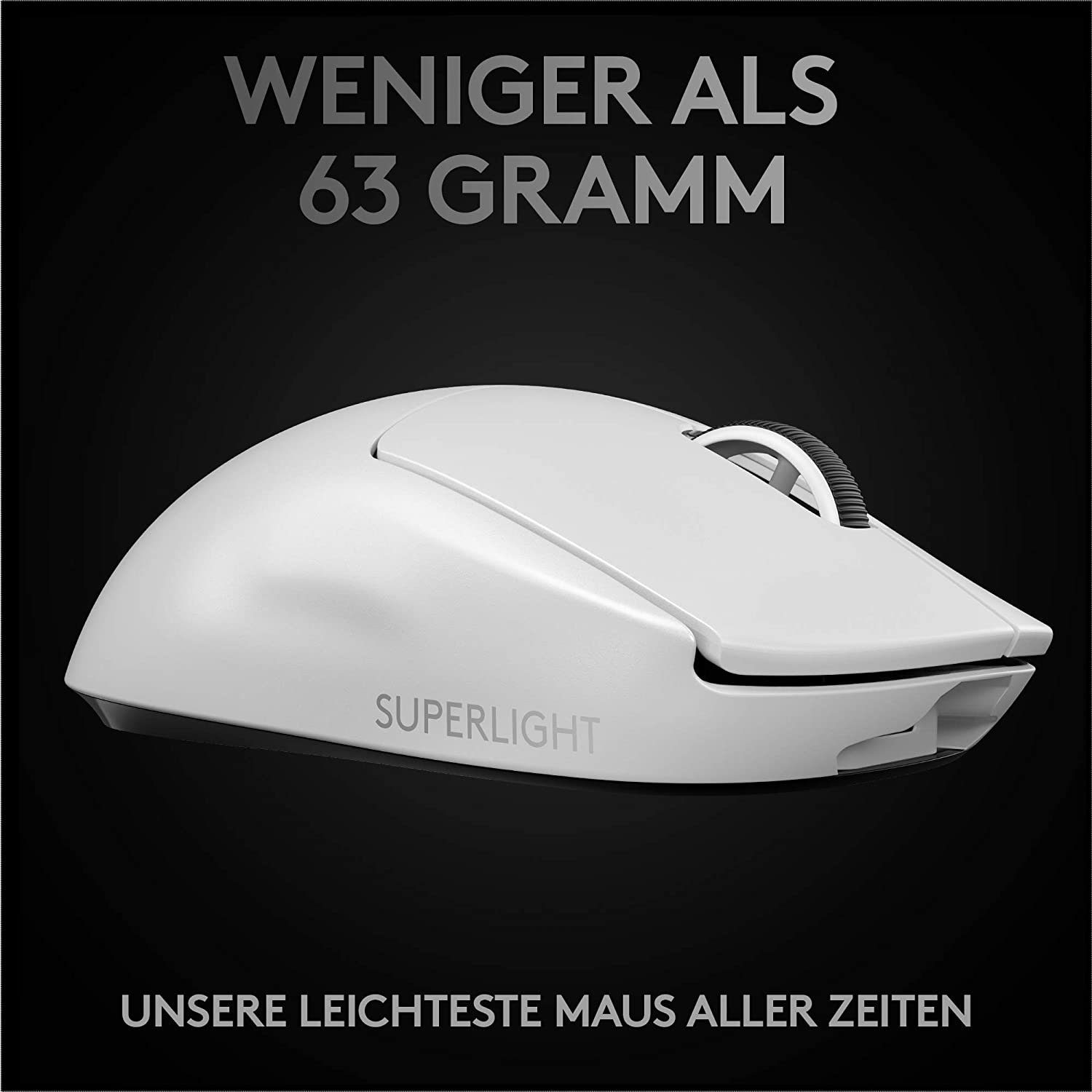 Logitech PRO X Superlight Kabellos, optisch, 25400DPI, 5 Tasten Gaming-Maus