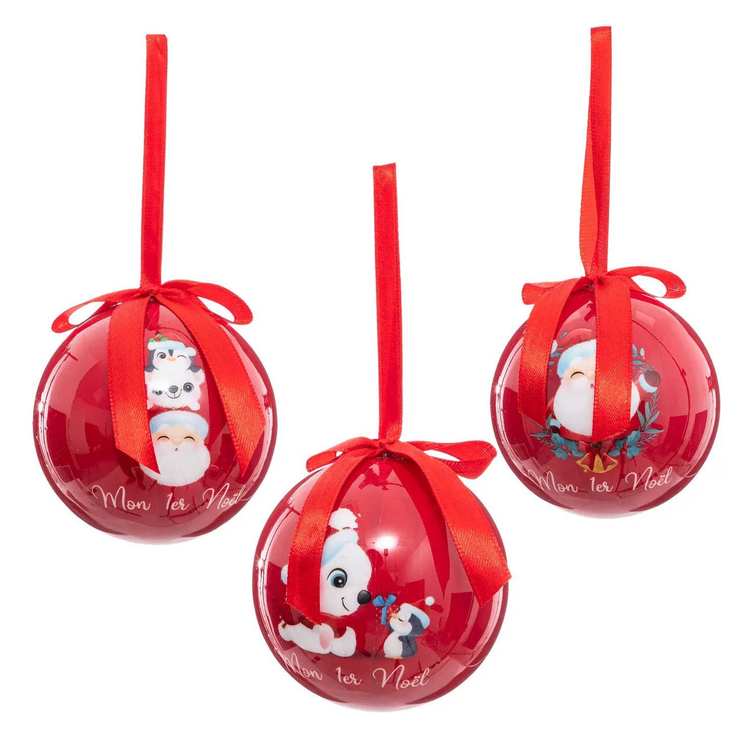 Atmosphera Créateur d'intérieur Weihnachtsbaumkugel Weihnachtskugeln aus Papier für Kinder, Ø 7,5 cm