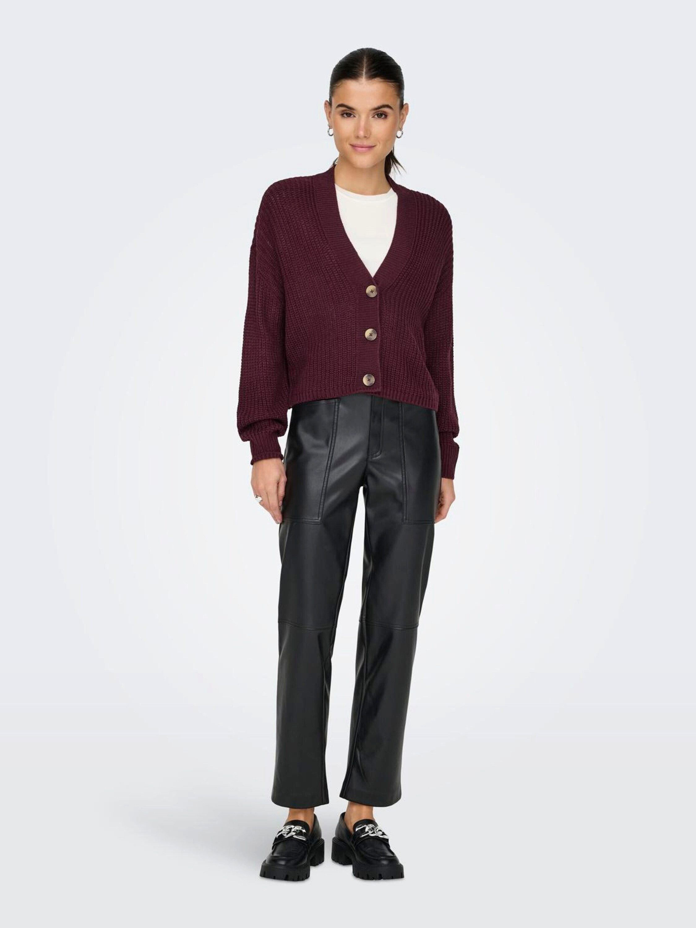 ONLY Strickjacke ONLCarol (1-tlg) Plain/ohne Details – Bild 4 von 5