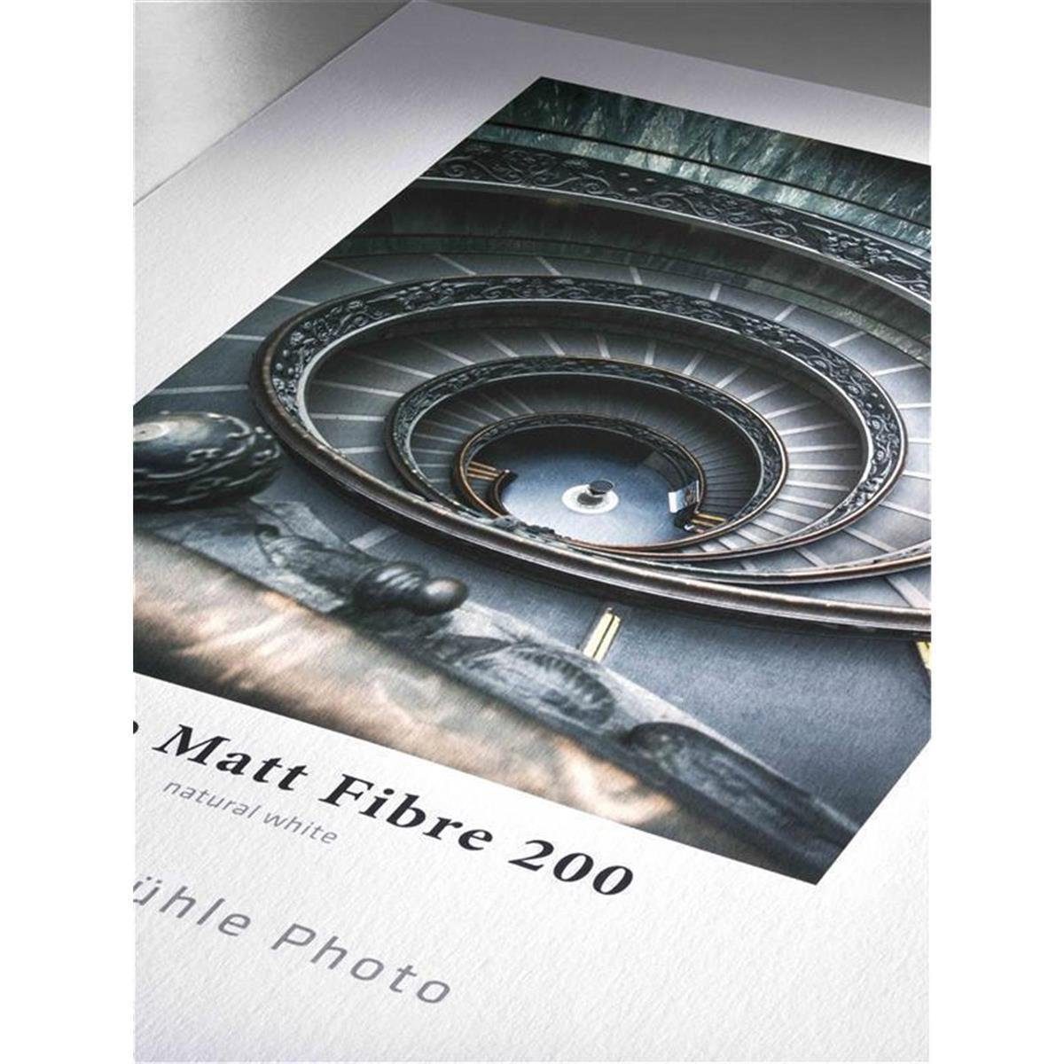 Photo Matt - 25 g/m² DIN Inkjet-Papier Blatt Fibre Hahnemühle A3 - 200 - Zeichenkohle