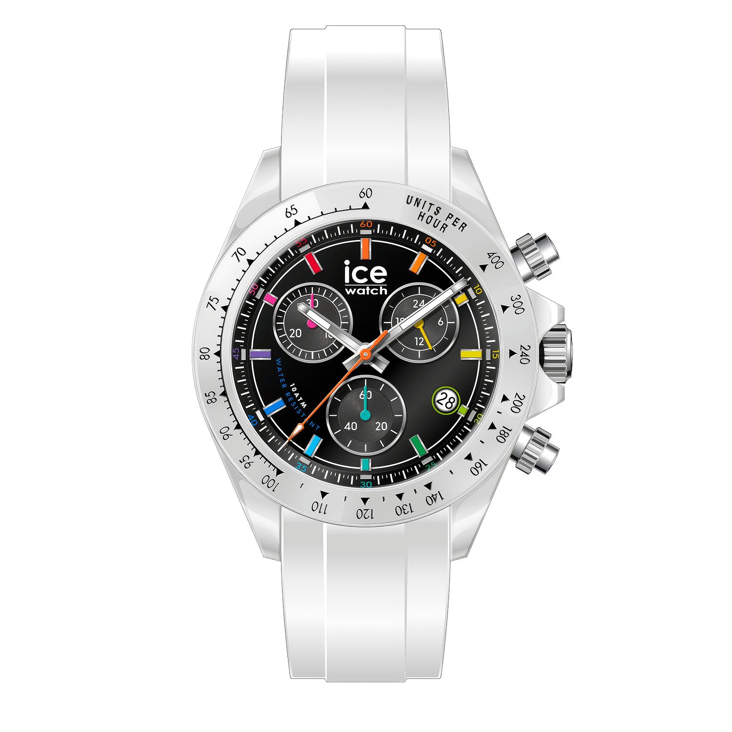 ice-watch Chronograph BEWATCH 025631, Quarzuhr, Armbanduhr, Herrenuhr, Silikonarmband, analog, Big Date