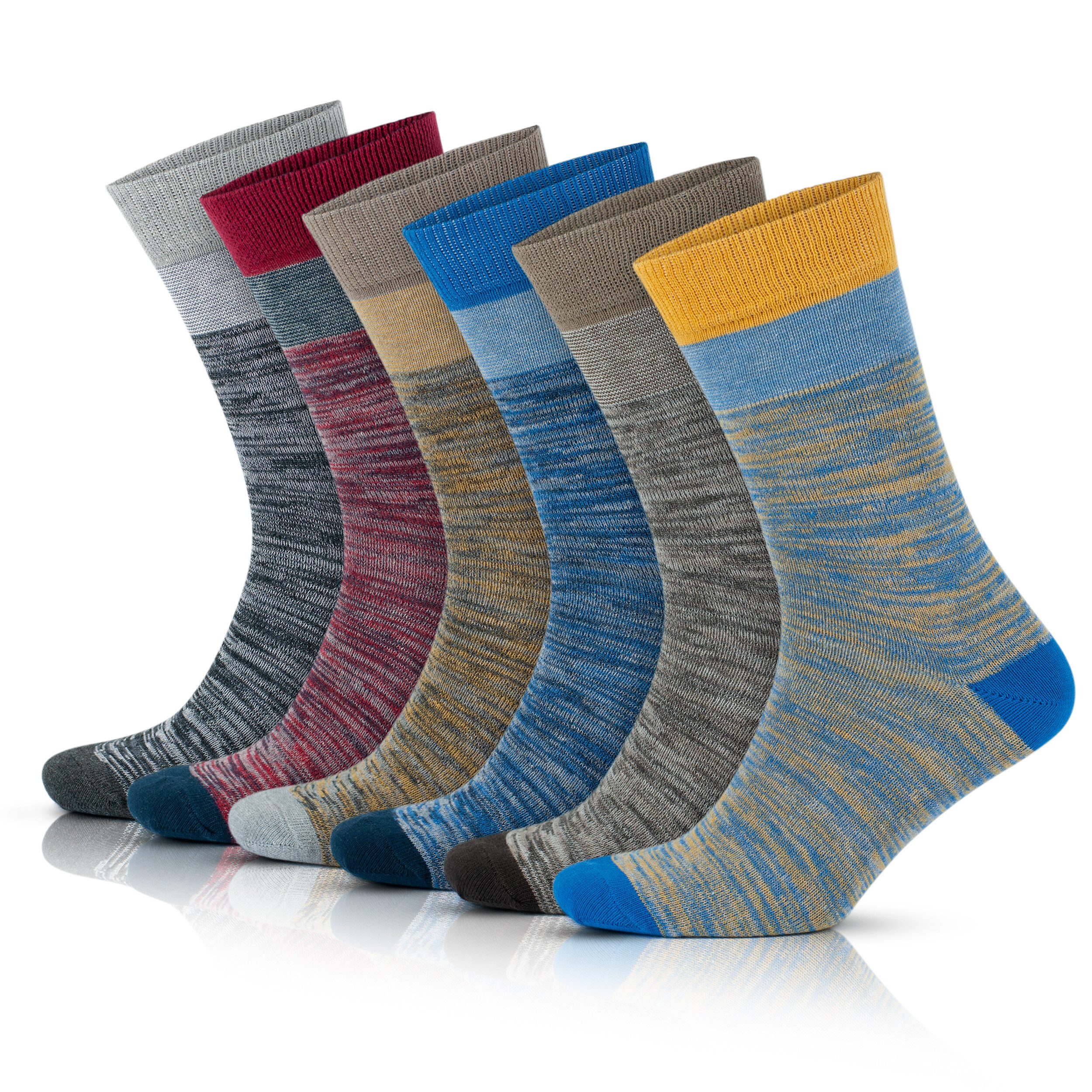 GoWith Businesssocken Baumwolle Crew Herrensocken, Atmungsaktive günstig online kaufen