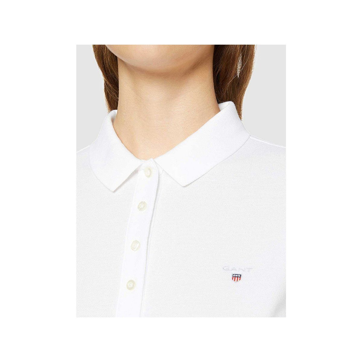 Gant Poloshirt fit (1-tlg) weiß regular