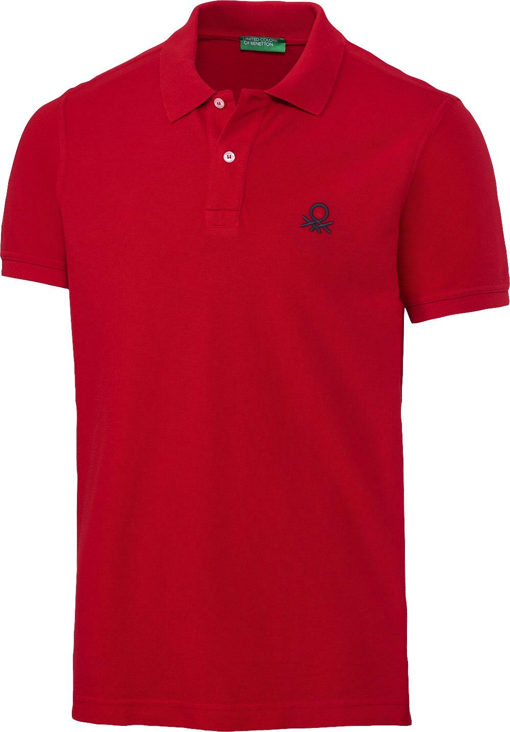 United Poloshirt Benetton Baumwolle rot aus of Colors