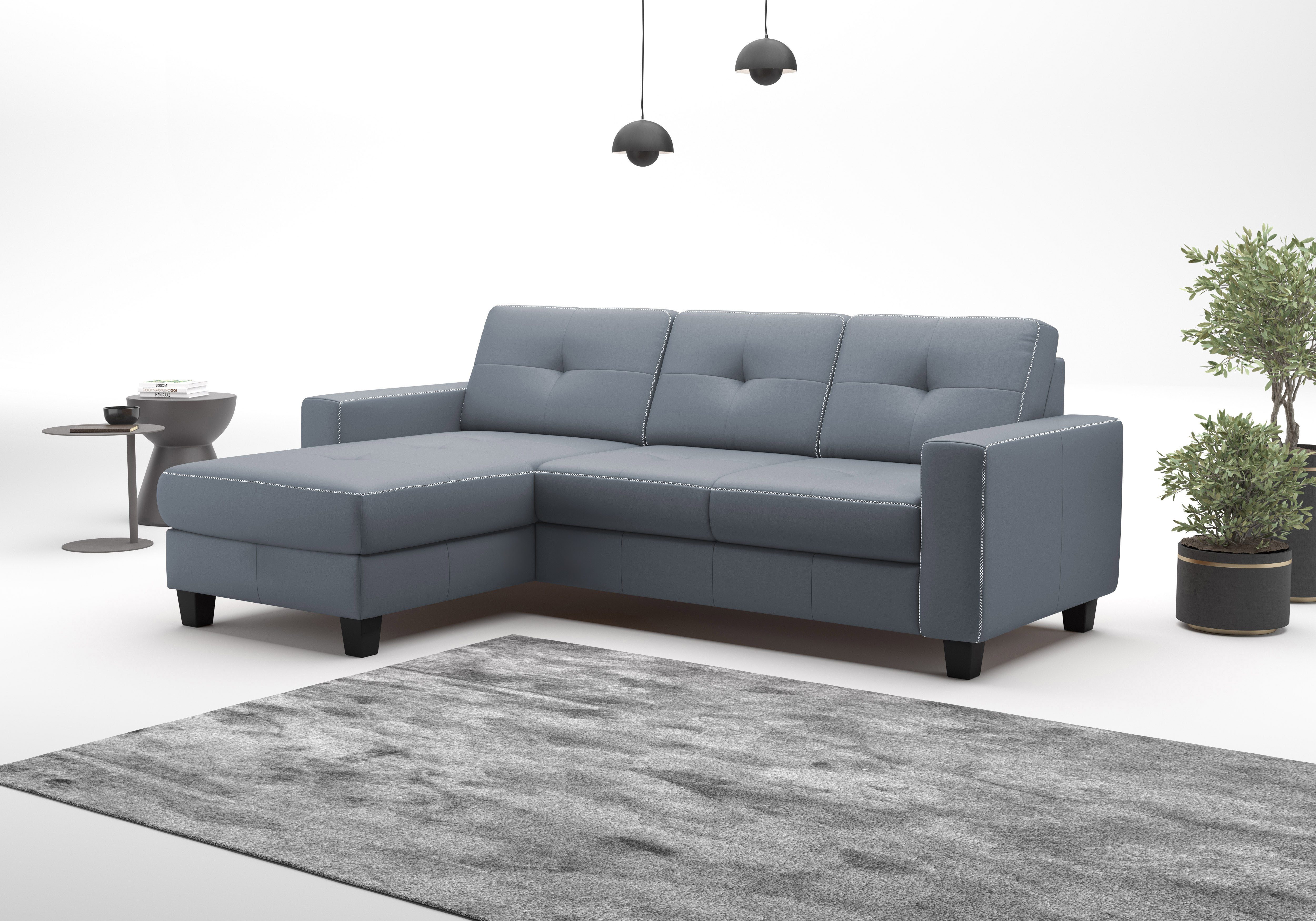Home affaire Ecksofa Varese, wahlweise mit Bettfunktion und Bettkasten