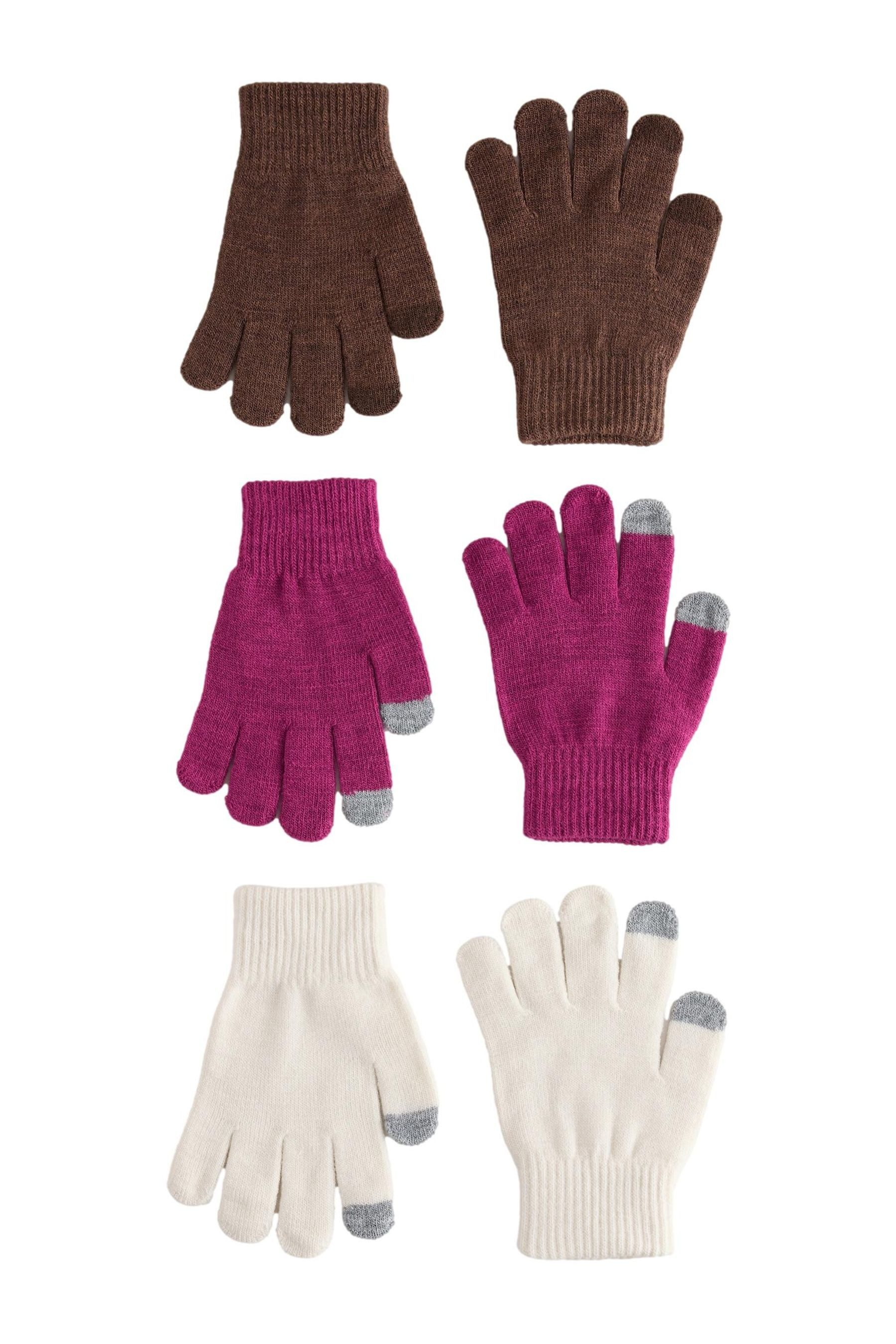 Next Strickhandschuhe Magische Handschuhe 3er-Pack (3-St)