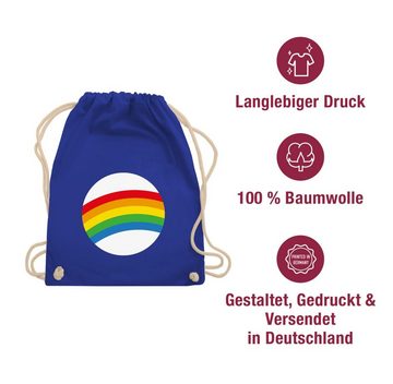 Shirtracer Turnbeutel Glücksbär Regenbogen Rainbow LGBTQ Gay Pride Vielfalt Toleranz, Karneval & Fasching