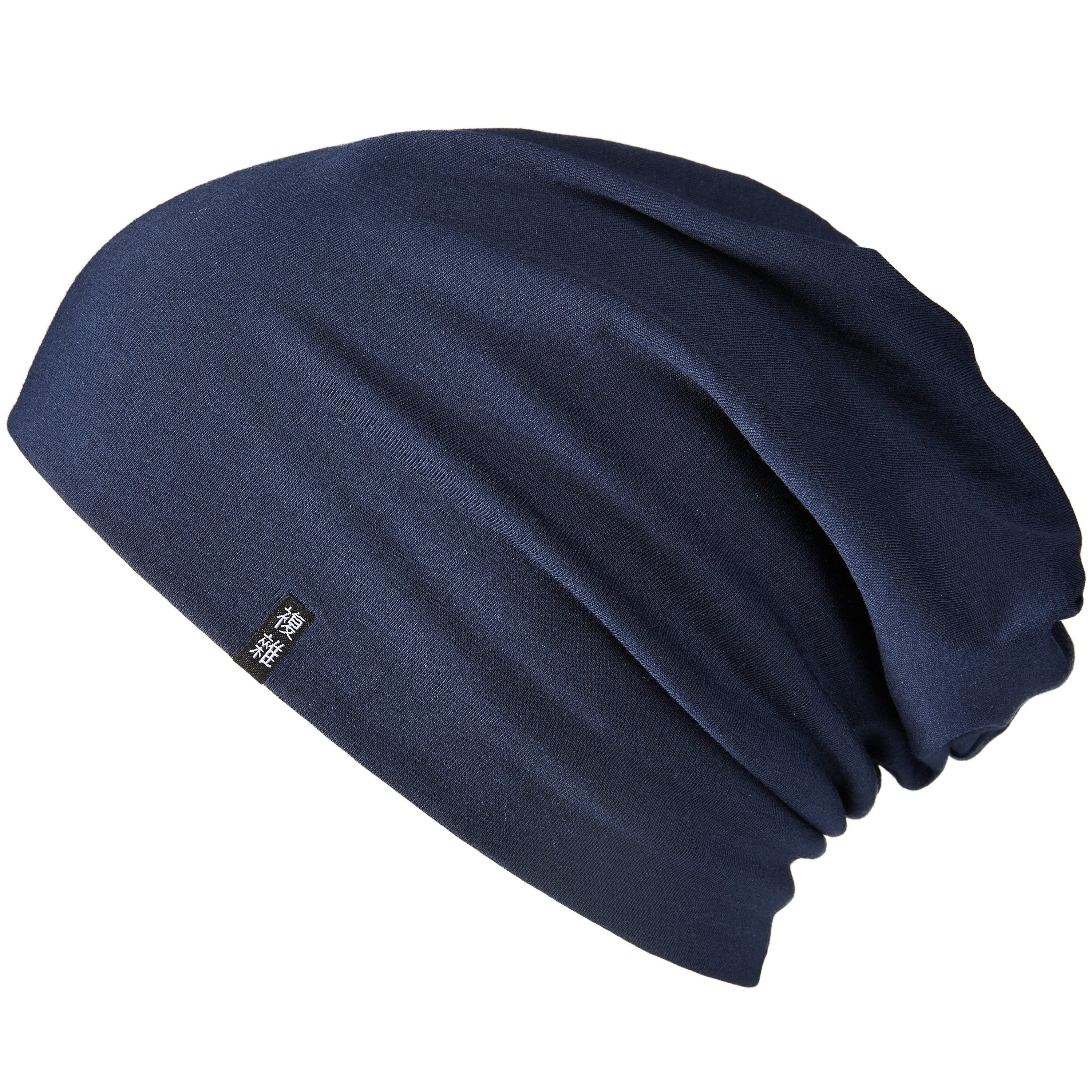 Enter the Complex Jerseymütze - Leichte Slouch Beanie - Unisex, Übergangsmütze, 95% gekämmte Baumwolle, 5% Elasthan