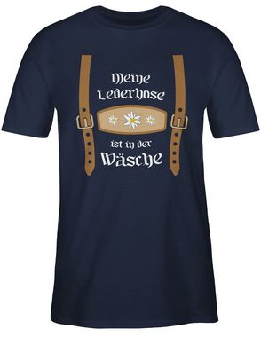 Shirtracer T-Shirt Meine Lederhose ist in der Wäsche Mode für Oktoberfest Herren