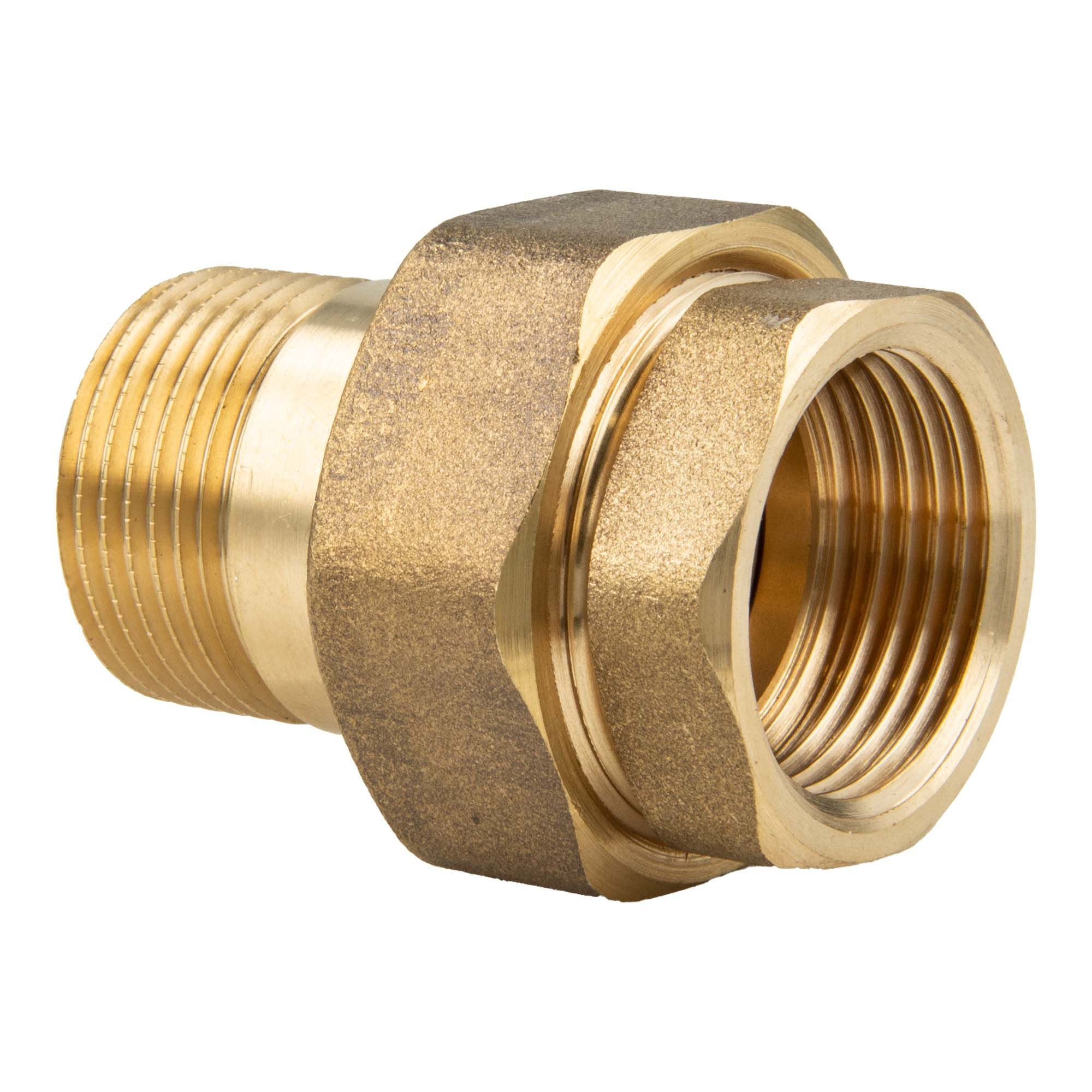 tecuro Gewindefitting Verschraubung IG x AG 1/2 bis 1 1/4 Zoll - konisch dichtend, 1/2 Zoll