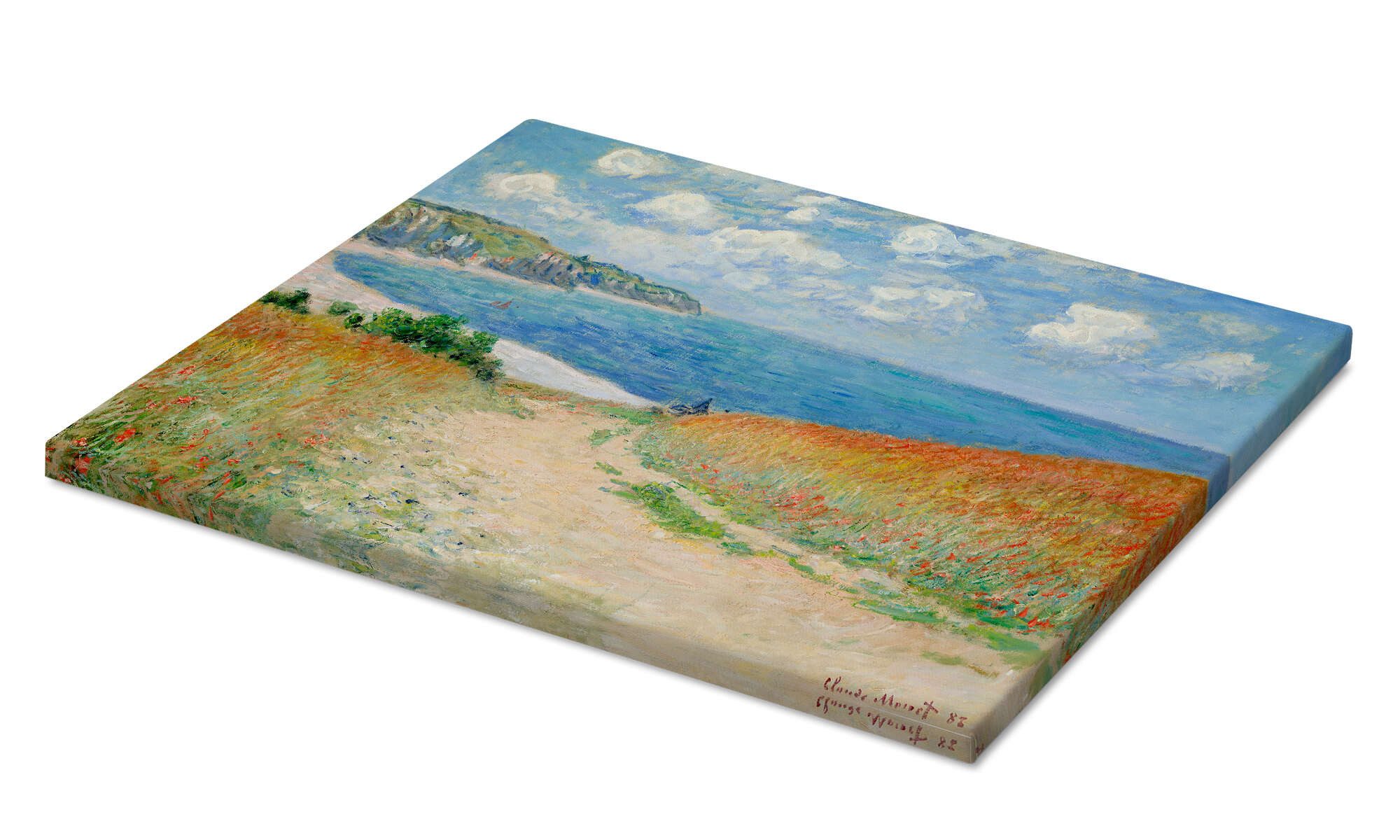 Posterlounge Wandbild Strandweg durch den Weizen bei Pourville, Claude Monet, erhältlich als Poster, Leinwandbild, Wandsticker oder Acrylglasbild