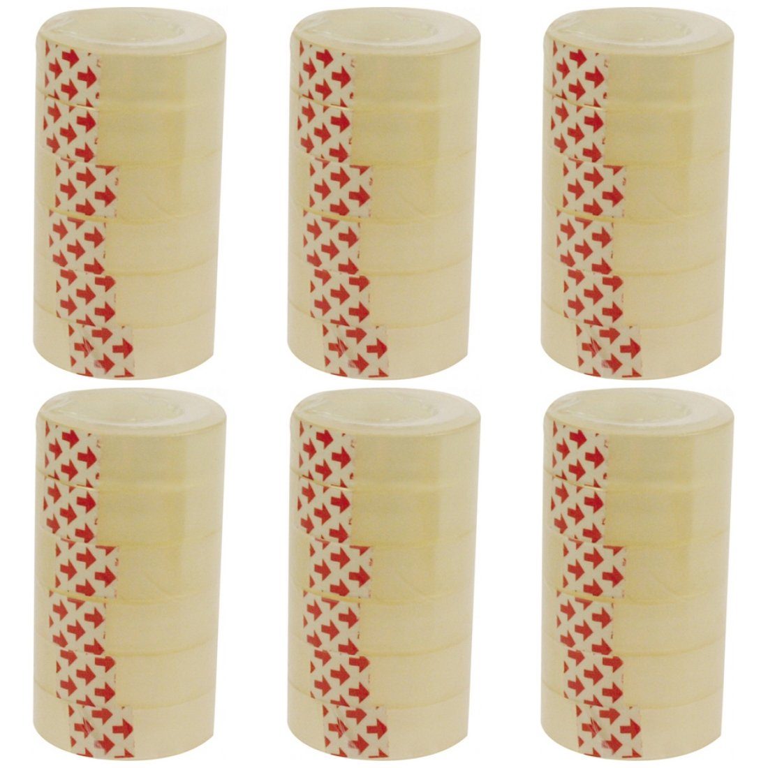 Klebeband 36 Rollen je 10m Klebefilm 12mm transparent