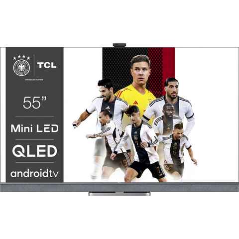 TCL 55C825X1 QLED Mini LED-Fernseher (139,7 cm/55 Zoll, 4K Ultra HD, Android TV, Smart-TV, Android 11, Onkyo-Soundsystem)