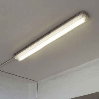 V-TAC Deckenleuchte, Leuchtmittel inklusive, Neutralweiß, LED Wannen Decken Röhren Lampe Lager Hallen Feucht Raum Garagen