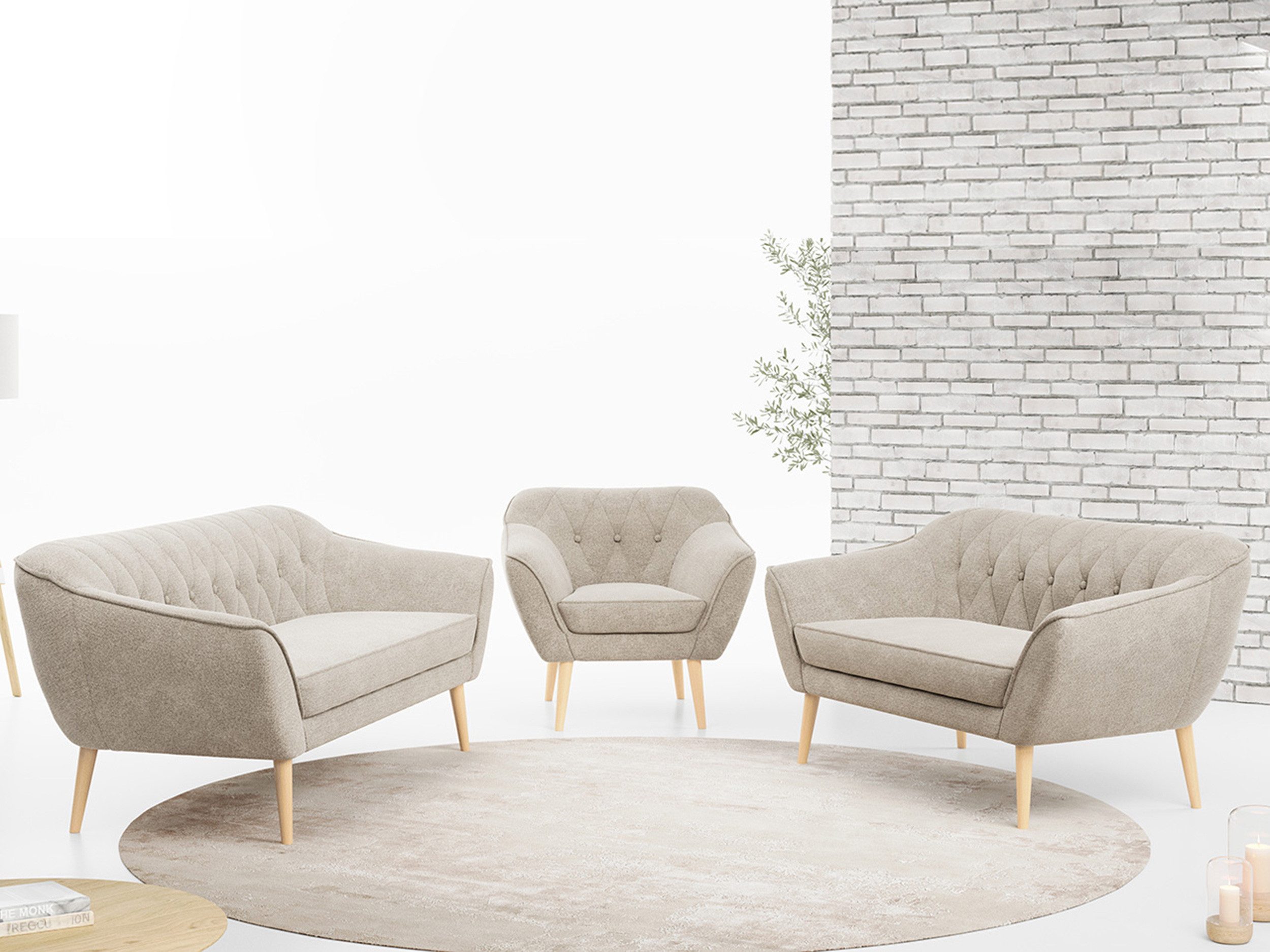 MKS MÖBEL Sofa PIRS 3 2 günstig online kaufen