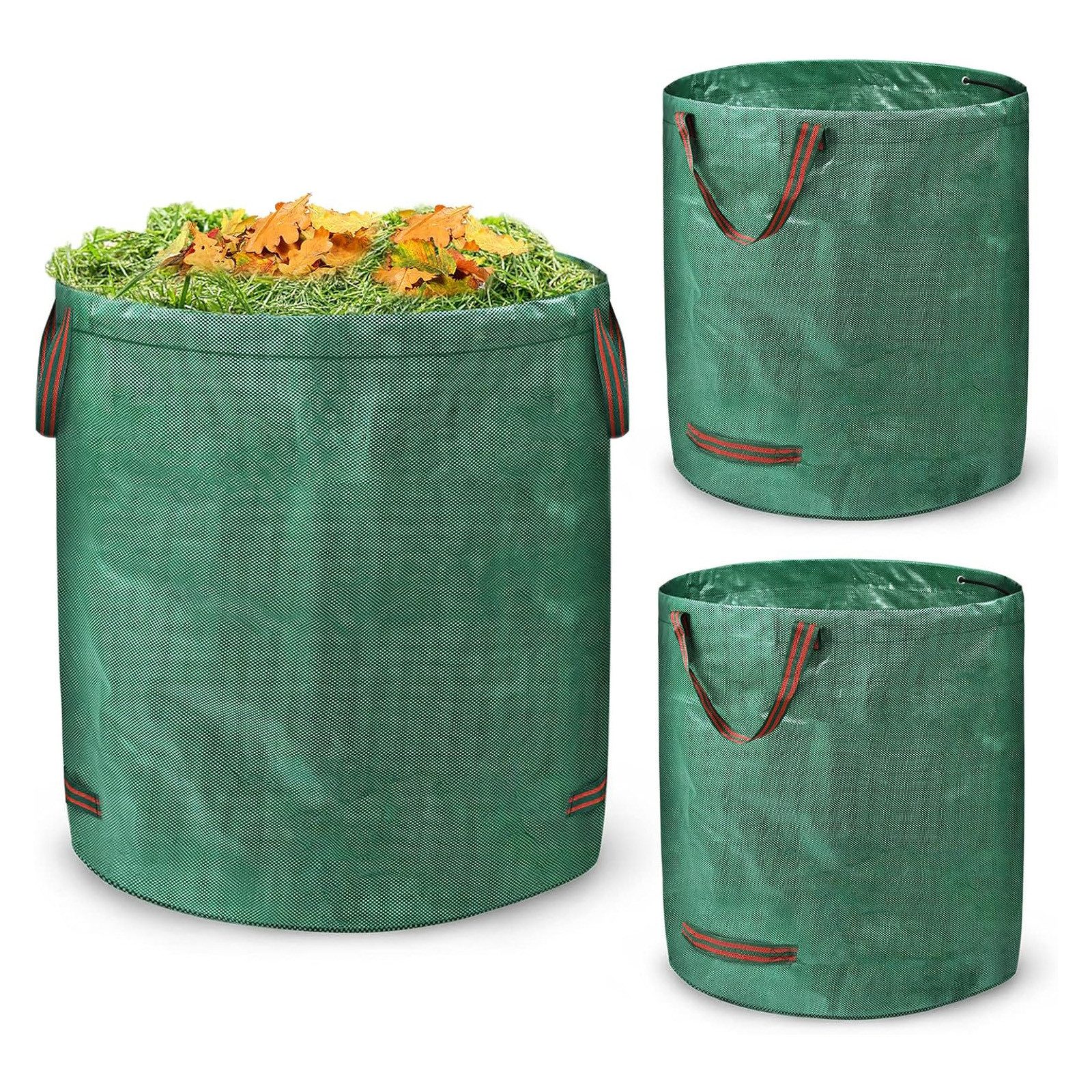 Gartensack Gartensäcke Gartenabfallsack mit Griffen 272L Gartenabfälle Laubsack