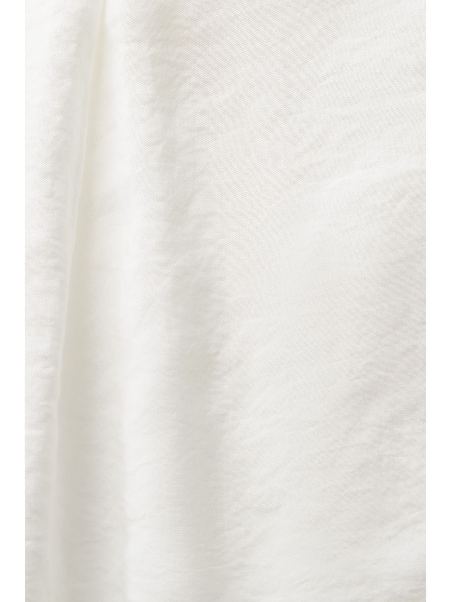 (1-tlg) OFF Langarmbluse Langarmshirt WHITE mit V-Ausschnitt Esprit