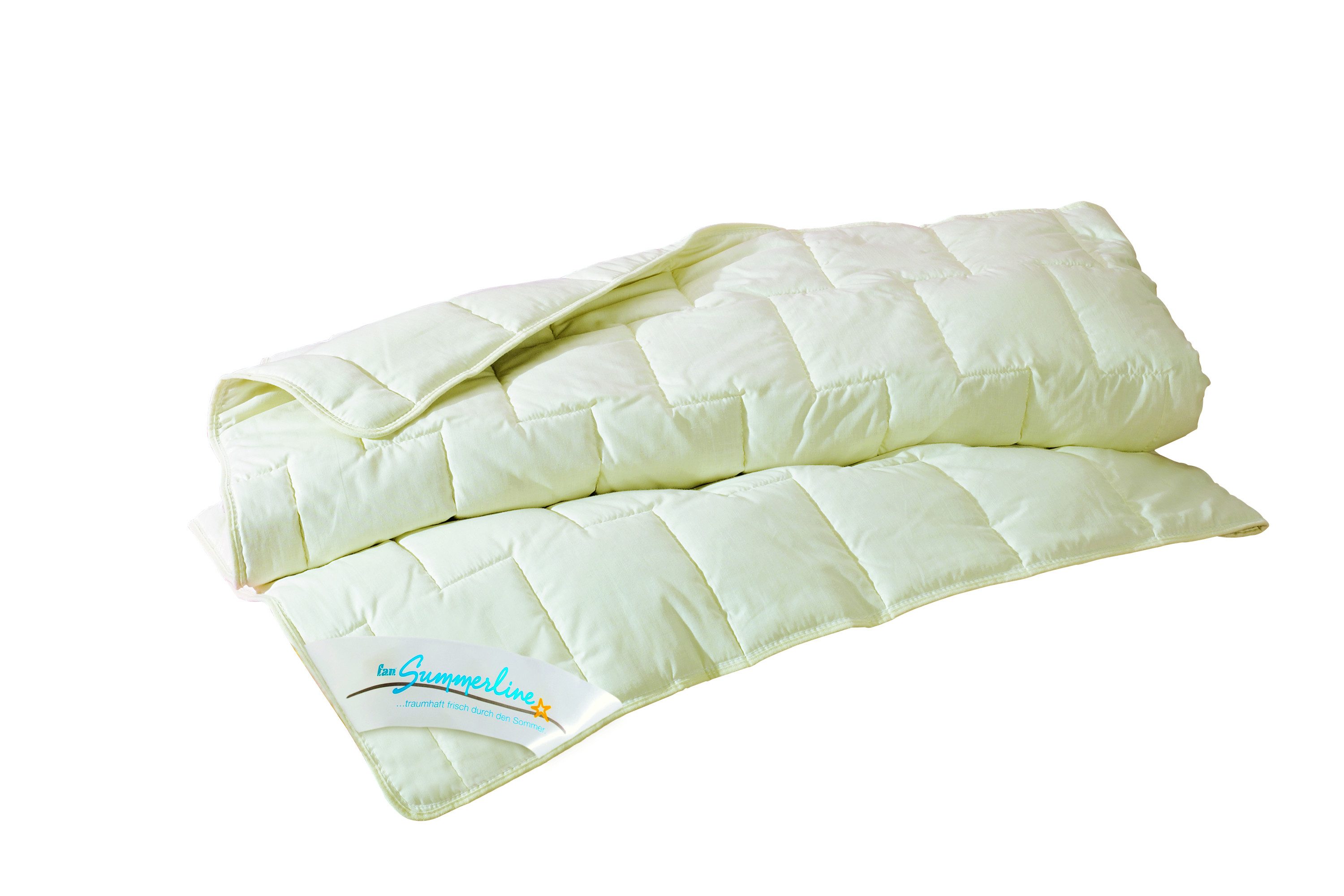 fan Schlafkomfort Exklusiv Microfaserbettdecke f.a.n. Leicht-Steppbett Summerline Cotton Silk, Füllung: Wildseide/Baumwolle (50% Seide/ 50% Baumwolle), Bezug: 100% Baumwolle