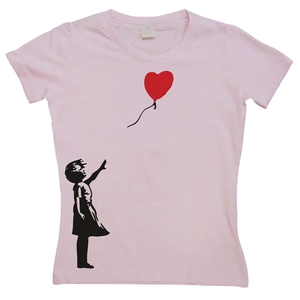 T-Shirt Girl With Balloon Girly T-Shirt
