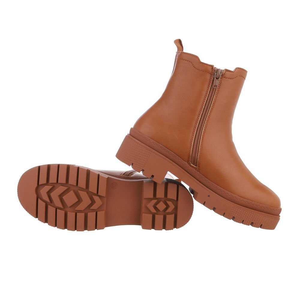 Ital-Design Damen Freizeit Plateaustiefelette (84463141) Blockabsatz günstig online kaufen