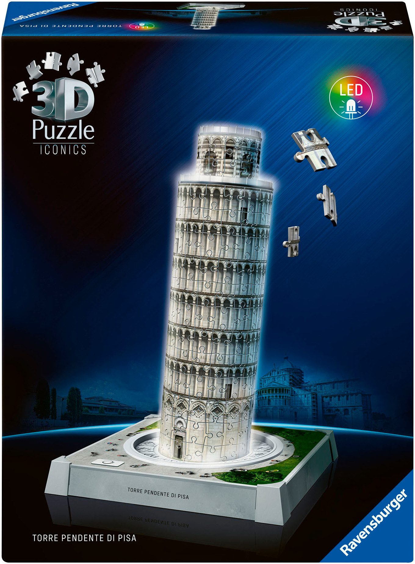 Ravensburger 3D-Puzzle Iconics: Schiefer Turm von günstig online kaufen