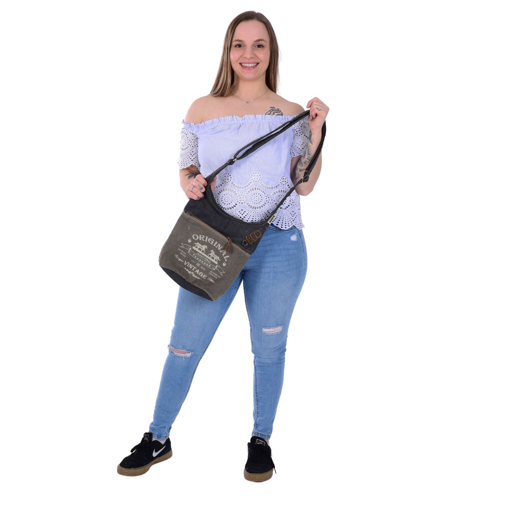 Sunsa Umhängetasche Canvas Umhängetasche Hobo Tasche, Damen Schultertasche Handtasche, Vintage Klassiker