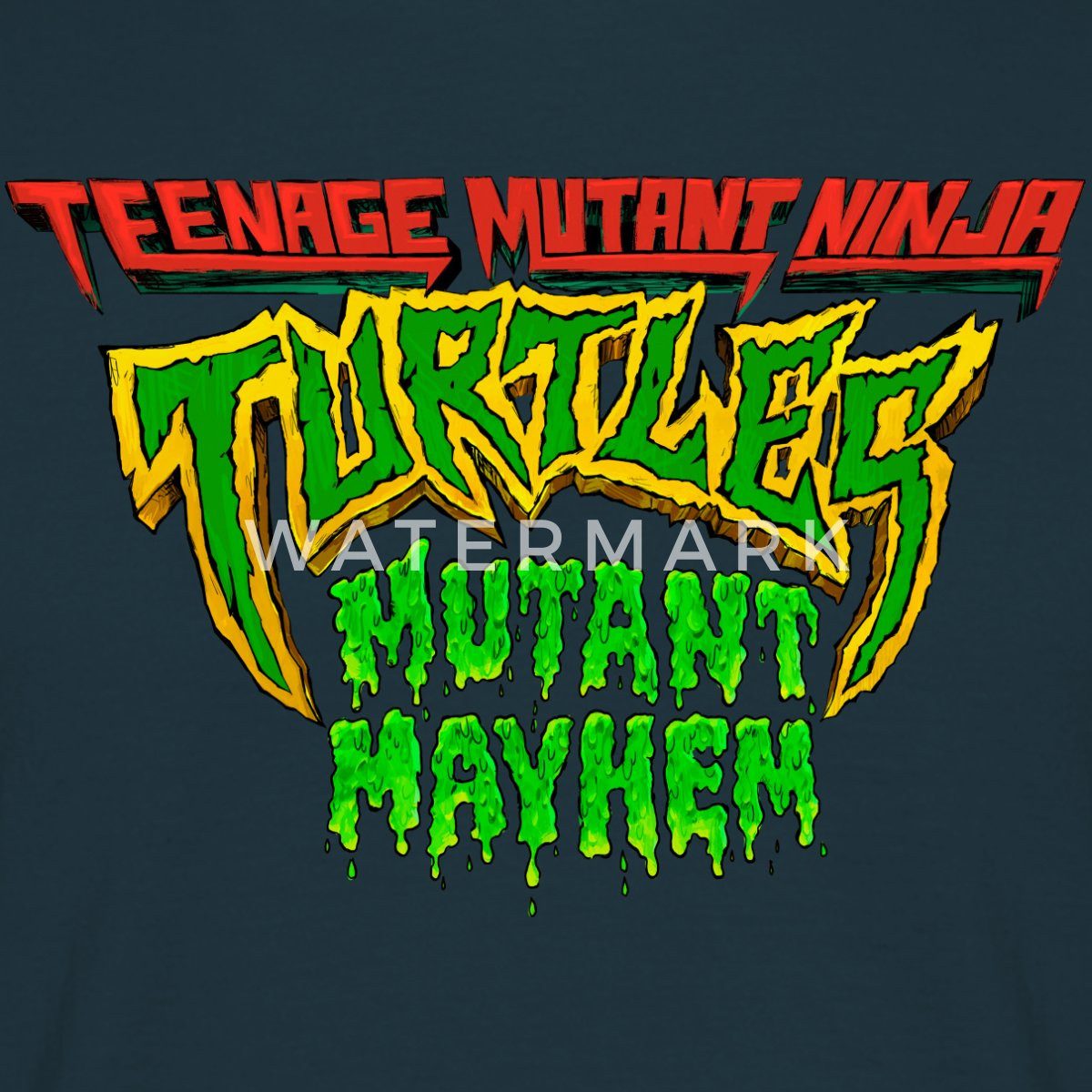 Spreadshirt T-Shirt TMNT Mutant Mayhem Logo Männer T-Shirt (1-tlg)