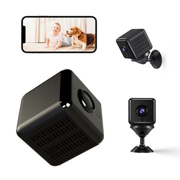 Gontence 4K HD WiFi Mini-Überwachungskamera IP-Überwachungskamera (WLAN (Wi-Fi), inkl. mobile App mit Echtzeitübertragung Indoor Kamera, Kamera Kompakte Überwachungskamera mit Bewegungssensor und Nachtsicht)