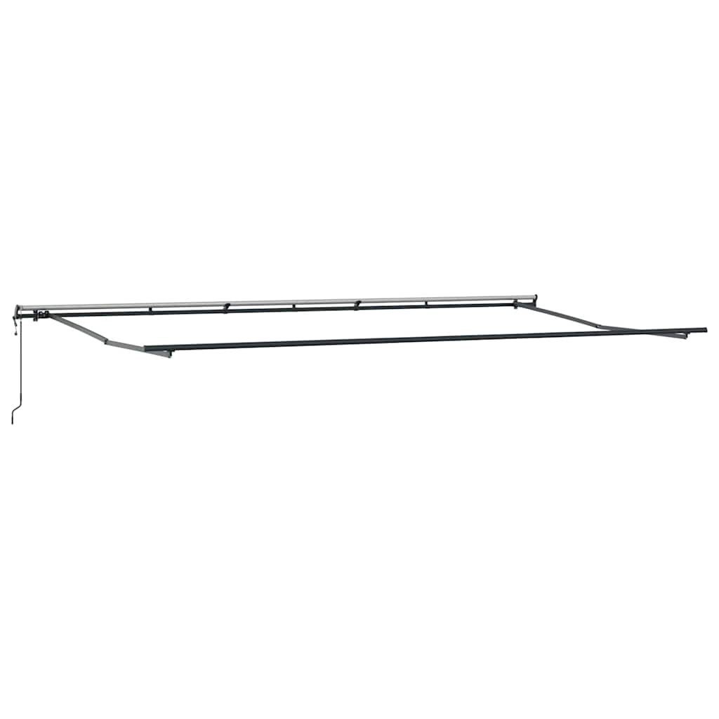 vidaXL Markise Markisenrahmen Anthrazit 600 x 300 cm Aluminium (1-St)