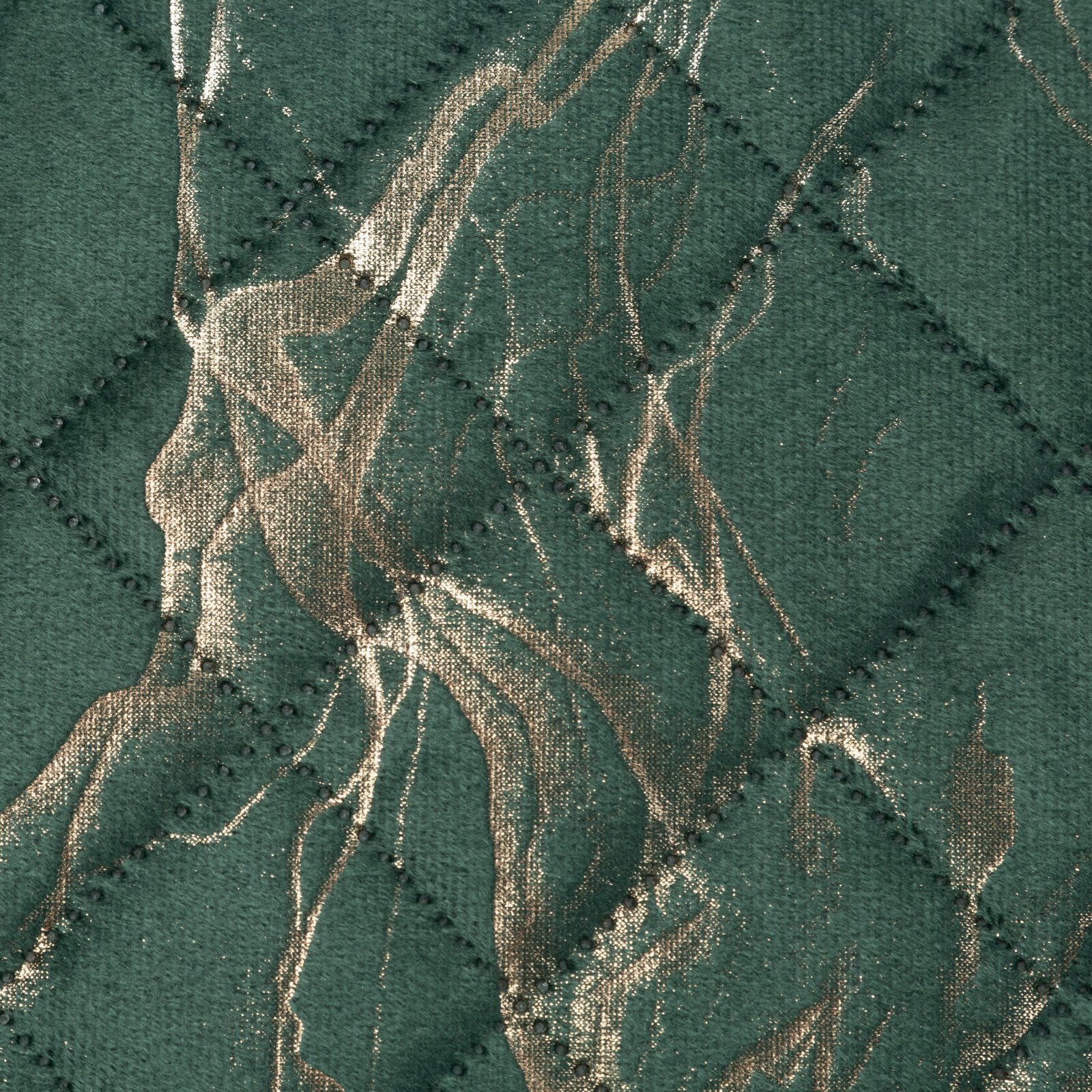 Design91 Tagesdecke Mikrofaser Sommerdecke Bettüberwurf Goldendes Muster, Karomuster Überwurf Glamour Marmor – Bild 5 von 5