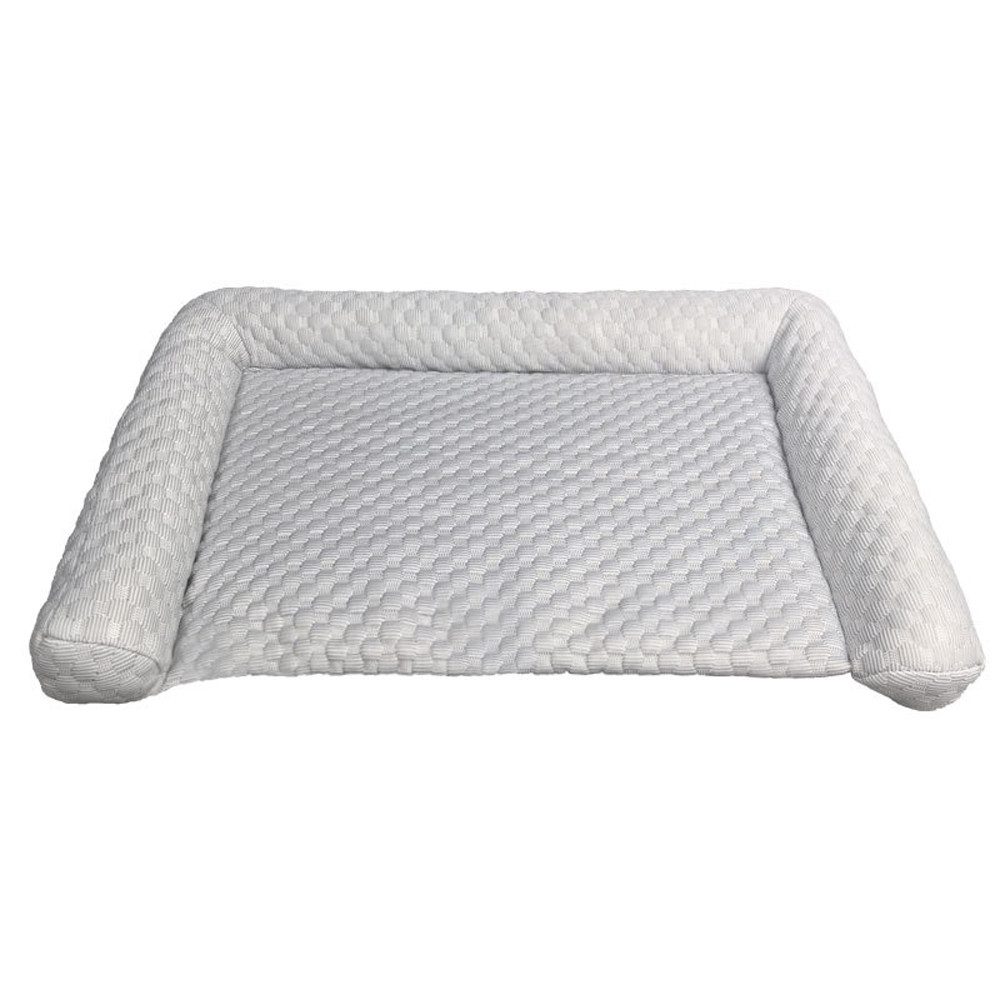 Ledander Hundematte Kühlmatte Hunde Ergonomisch mit Rand, Hundebett Selbstkühlend, Kratzfest, Kühldecke Groß Hunde Welpen Katze Kühlmatte