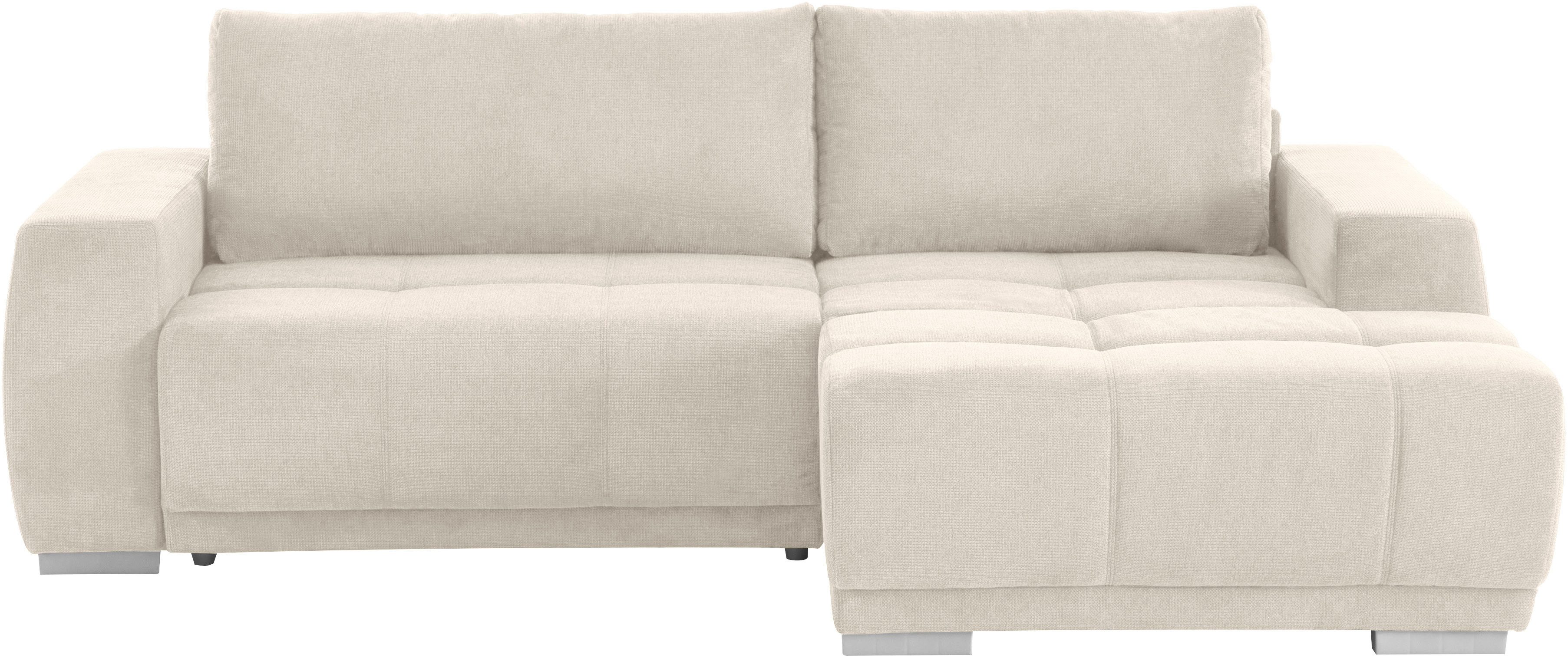 Home affaire Ecksofa Bolero L-Form, wahlweise mit Bettfunktion & Bettkasten