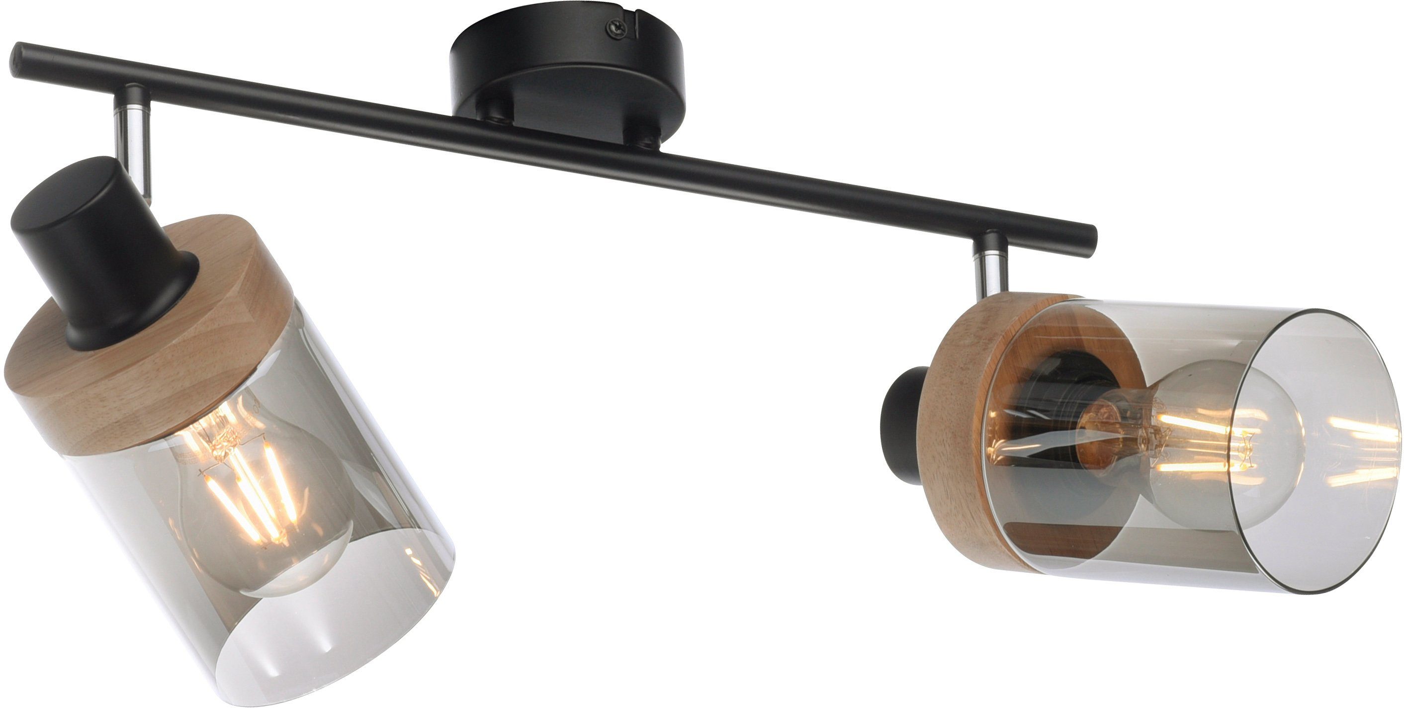 - Wandlampe, ohne Home Leuchtmittel Deckenleuchte Tendon, E27 schwenkbar affaire geeignet für drehbar, Leuchtmittel, Glas,