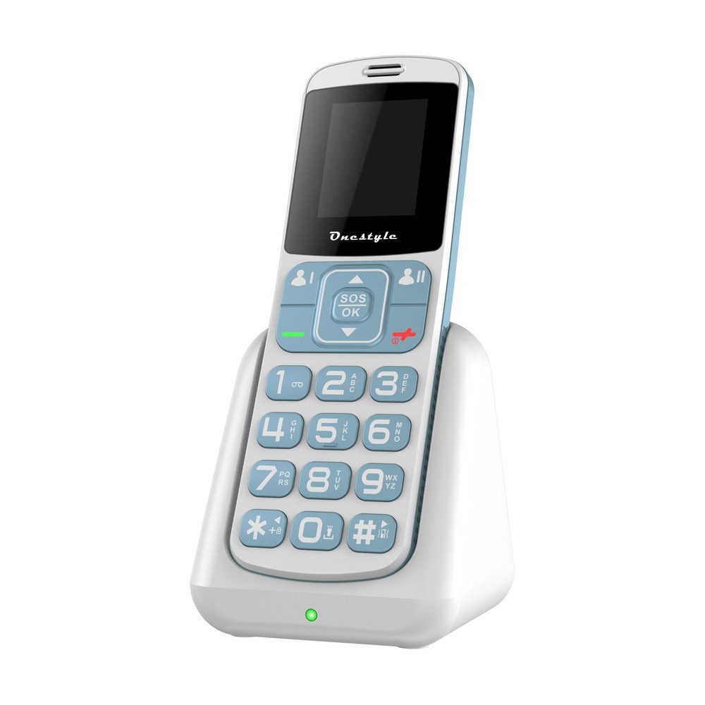 Onestyle Silver II Seniorenhandy mit Ladeschale, DUAL-SIM, große Tasten Seniorenhandy