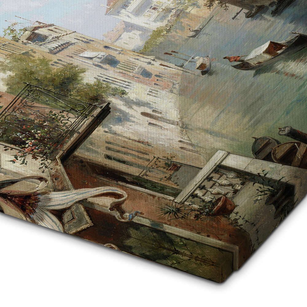 Posterlounge Wandbild Canale San Barnaba, Venedig, Franz Richard Unterberger, erhältlich als Poster, Leinwandbild, Wandsticker oder Acrylglasbild